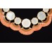  Gold-Tone Stone & Tassel Fringe Statement Necklace