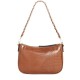 Holliee Flap Baguette Shoulder Bag, Brown