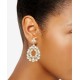  Imitation Pearl Cluster Drop Earrings (Gold)