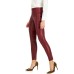  INC Faux-Leather Leggings, Mediun Red