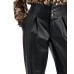  INC Faux-Leather Pleat-Front Pants (Black), Black, 12
