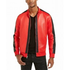 INC International Concepts INC Men’s Diamond Quilted Faux-Leather Jacket