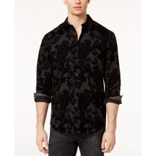 INC International Concepts INC Men’s Flocked Paisley Shirt