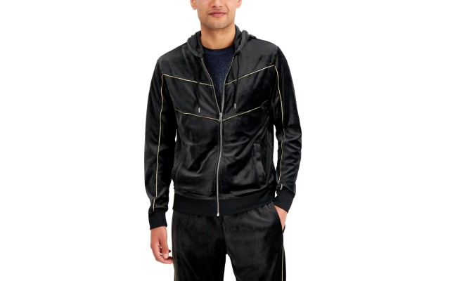  INC Men's Skip Hoodie, Black, Large