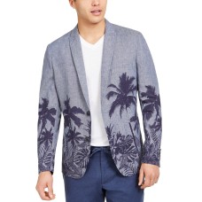 INC International Concepts INC Men’s Slim-Fit Palm Tree Graphic Blazer