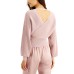  INC Metallic Surplice Sweater, Pink, Medium