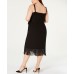  INC Plus Size Surplice Fringe Wrap Dress