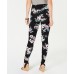  INC Shaping Printed Leggings (Black, X-Small)