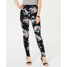 INC International Concepts INC Shaping Printed Leggings (Black, X-Small)