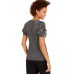   INC Shimmer Puff-sleeve Sweater (Black), Black, Medium