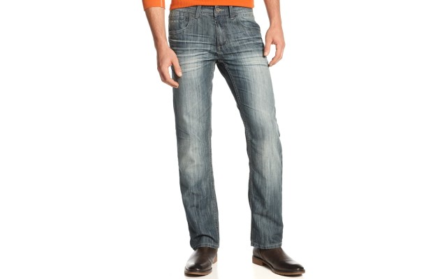  INC Stretch Slim Straight Jeans Medium Wash 30×30