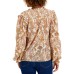  INC Women’s Paisley-Print Chiffon Peasant Top (Gold, Small)