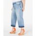  INC Women’s  Plus Size Cropped Culotte Jeans Blue Size 16W