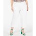  INC Women’s  Plus Size Cropped Culotte Jeans White 20W
