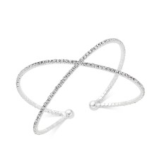 INC International Concepts  Inc X Flex Bracelet (Silver)