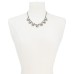  Jet-Tone Crystal Statement Necklace (Black)
