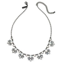 INC International Concepts Jet-Tone Crystal Statement Necklace (Black)