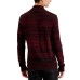 Inc International Concepts Mens Atrack Half-Zip Sweater (Wine, Small)