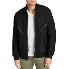 INC International Concepts Men’s Burton Quilted Jacket (Black, L)