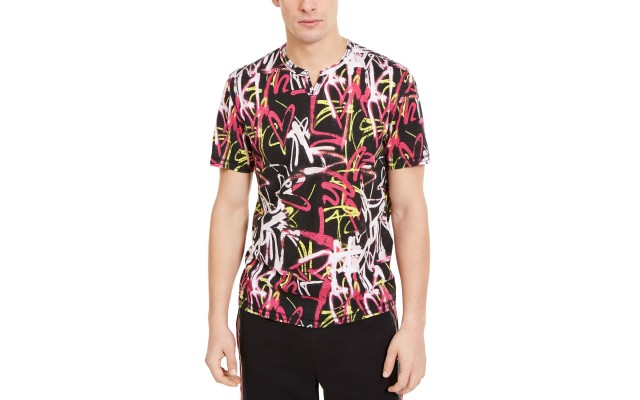   Mens Graffiti T-Shirts, Black, X-Large