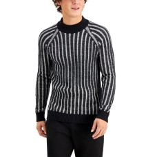 Inc International Concepts Men’s Jack Ribbed Sweater (Deep Black, Small)
