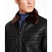  Men’s Julien Faux Leather Jacket (Black, 2XL)
