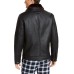  Men’s Julien Faux Leather Jacket (Black, 2XL)