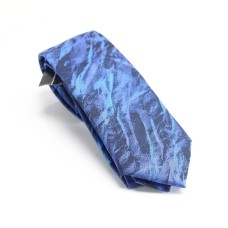 INC International Concepts Men’s Neck Tie Blue Demna Geometric Abstract Skinny Slim Silk Ties