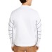  Men’s Piped Zip-Front Knit Jacket (White, M)