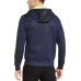  Men’s Quilted Hooded Jacket (Dark Blue,XS)