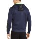  Men’s Quilted Hooded Jacket (Dark Blue,XS)