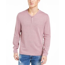 INC International Concepts Men’s Radar Long-Sleeve Henley (Pink,L)