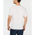 Men’s Ribbed Split Tee T-Shirts, White, 3XL