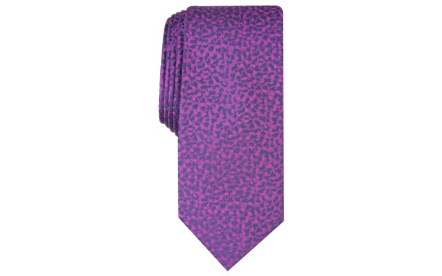  Men’s Skinny Abstract Tie (Purple)