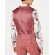  Men’s Slim-Fit Dusty Red Vest (Mauve Pink, XXL)