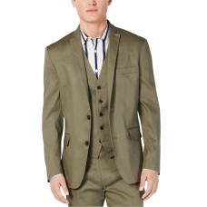 INC International Concepts Men’s Slim-Fit Stretch Linen Blazer, Green, XL