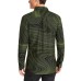  Men's Swirl Print Shirts, Green/Black, Medium