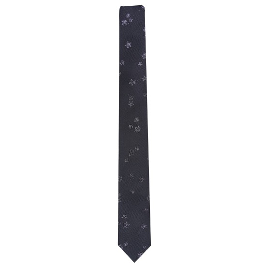  Men’s Textured Abstract Tie (Black)