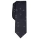  Men’s Textured Abstract Tie (Black)