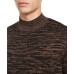   ONYX Men’s Turtleneck Sweater, Black/Gold, XL