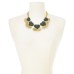  Resin Hearts & Fringe Statement Necklace, (18+3)