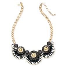 INC International Concepts Sequin Bead & Imitation Pearl Glitter Statement Necklace(18+3)