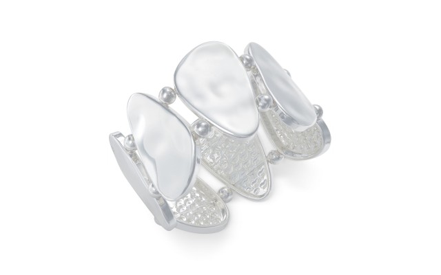  Shell Stretch Bracelet (Silver)