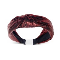 INC International Concepts Shiny Fabric Knotted Headband (Red)
