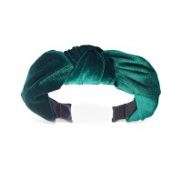 INC International Concepts Velvet Knotted Headbands, Green