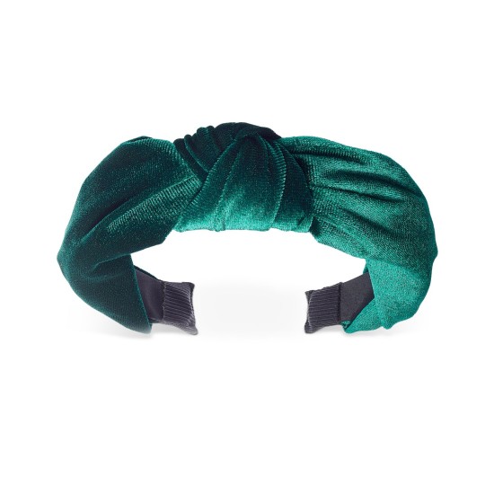  Velvet Knotted Headbands, Green