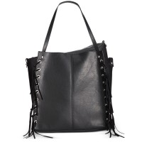 INC International Concepts Venice Tote with Removable Pouch (Black, Large)
