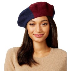 Inc International Concepts Women’s Colorblock Beret, Navy, One Size