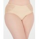  Women’s Plus Size Lace Trim Hipster Panty Underwear, Frappe, 2X