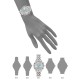  Women’s Silver-Tone Bracelet Watch (Gray)
